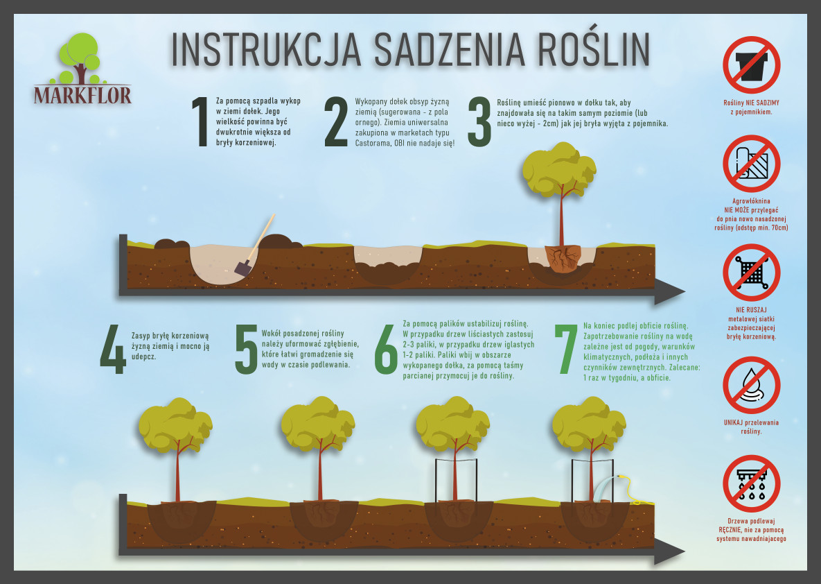 instrukcja sadzenia roślin